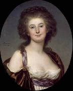 Adolf Ulrik Wertmuller Mademoiselle Charlotte Eckerman (1759-1790), Swedish opera singer and actress oil